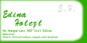 edina holczl business card